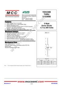 1N5356B-TP Datasheet Cover