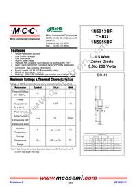 1N5931BP-TP Datasheet Cover