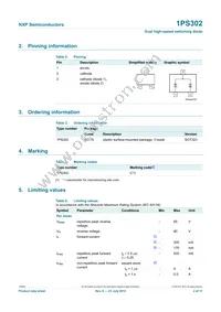 1PS302 Datasheet Page 3