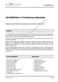 1SC2060P2A0-17 Datasheet Cover