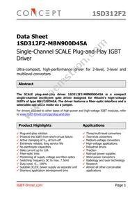 1SD312F2-MBN900D45A Datasheet Cover