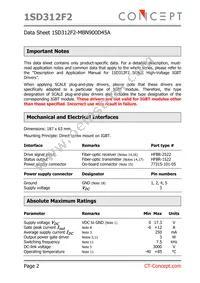 1SD312F2-MBN900D45A Datasheet Page 2