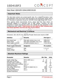 1SD418F2-5SNA1200E330100 Datasheet Page 2