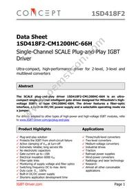 1SD418F2-CM1200HC-66H Datasheet Cover