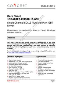 1SD418F2-CM800HB-66H Datasheet Cover