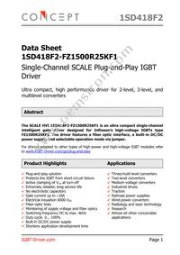 1SD418F2-FZ1500R25KF1 Datasheet Cover