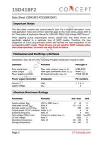 1SD418F2-FZ1500R25KF1 Datasheet Page 2