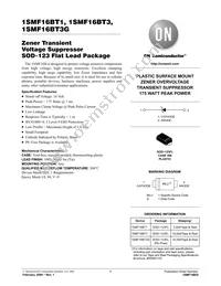 1SMF16BT1G Datasheet Cover