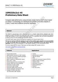 1SP0335D2S1-45 Datasheet Cover