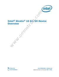 1SX280LU2F50I2LG Datasheet Cover