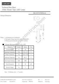 204-10UYC/S530-A4 Datasheet Page 2