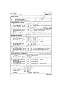 208CNQ060 Datasheet Page 2