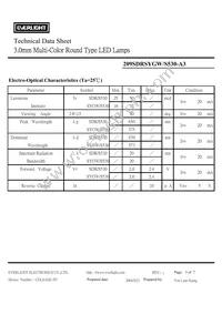 209SDRSYGW/S530-A3 Datasheet Page 3