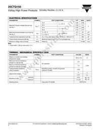 20CTQ150 Datasheet Page 2