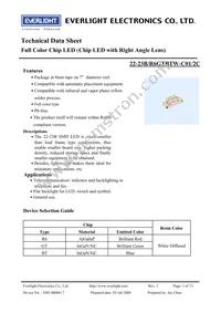 22-23B/R6GTBTW-C01/2C Datasheet Cover