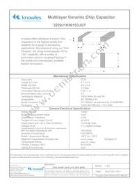 2220J1K00103JGT Datasheet Cover