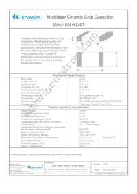 2220J1K00153JGT Datasheet Cover