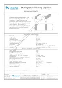 2220J6300333JGT Datasheet Cover