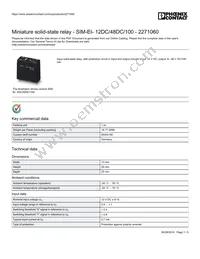 2271060 Datasheet Cover