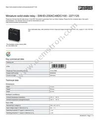 2271125 Datasheet Cover