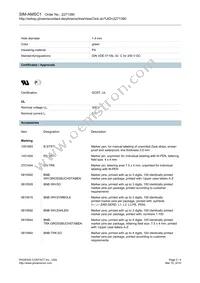 2271390 Datasheet Page 2