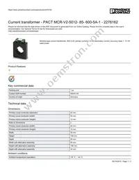 2276162 Datasheet Cover