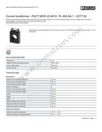 2277132 Datasheet Cover