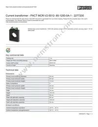 2277200 Datasheet Cover