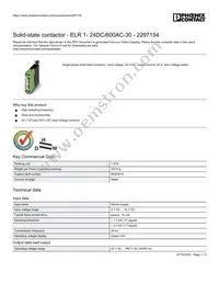 2297154 Datasheet Cover