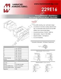 229E16 Datasheet Cover