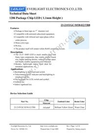 23-21SYGC/S530-E2/TR8 Datasheet Cover