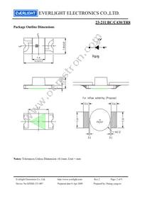 23-21UBC/C430/TR8 Datasheet Page 2