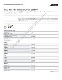 2307497 Datasheet Cover