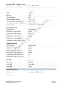 2316035 Datasheet Page 2