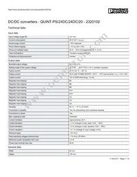 2320102 Datasheet Page 2