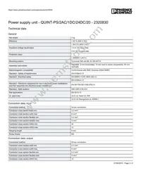 2320830 Datasheet Page 3