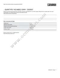 2320937 Datasheet Cover