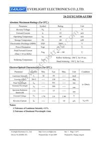 24-21UYC/S530-A3/TR8 Datasheet Page 3
