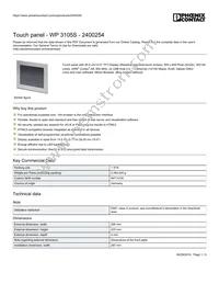 2400254 Datasheet Cover