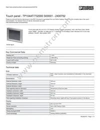 2400792 Datasheet Cover