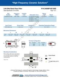 2450BP18C100DE Datasheet Cover