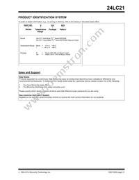 24LC21-I/P Datasheet Page 21