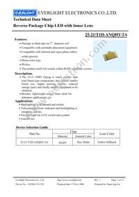 25-21/T1D-ANQHY/2A Datasheet Cover