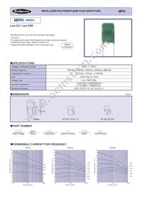 250MPH224J Datasheet Cover