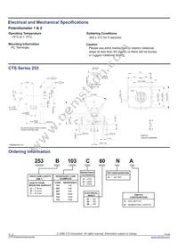 253B203C60NA Datasheet Page 2