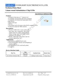 26-21SYGC/S530-E2/TR8 Datasheet Cover