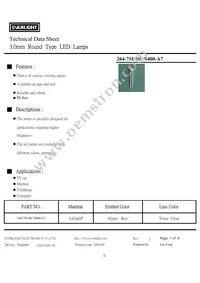 264-7SURC/S400-A7 Datasheet Cover