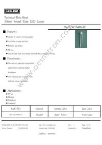 264-7UYC/S400-A9 Datasheet Cover