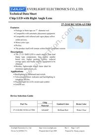 27-21SURC/S530-A3/TR8 Datasheet Cover