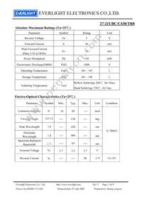 27-21UBC/C430/TR8 Datasheet Page 3